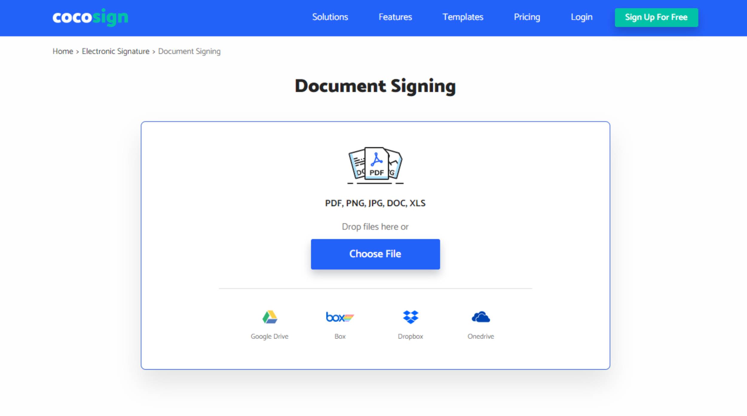 Document Signing CoCoSign app
